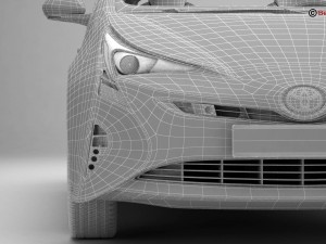 toyota prius 2016 3D Модель