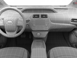 toyota prius 2016 3D Модель