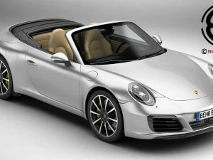 porsche 911 carrera cabriolet 2017 Modello 3D