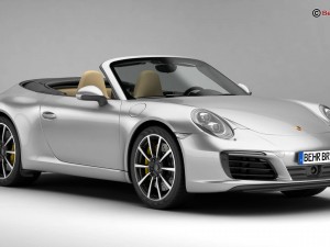 porsche 911 carrera cabriolet 2017 3Dモデル