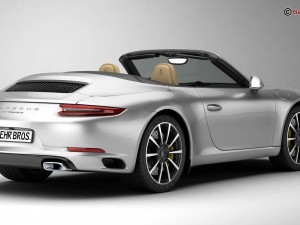 porsche 911 carrera cabriolet 2017 3Dモデル