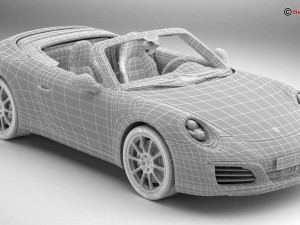 porsche 911 carrera cabriolet 2017 3Dモデル