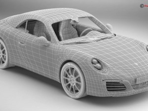 porsche 911 carrera cabriolet 2017 3Dモデル