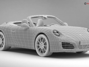 porsche 911 carrera cabriolet 2017 3Dモデル