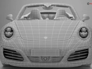porsche 911 carrera cabriolet 2017 3D Model