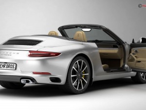 porsche 911 carrera cabriolet 2017 3Dモデル