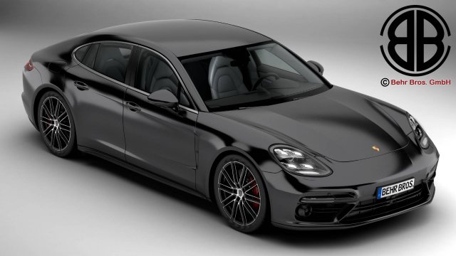 porsche panamera turbo 2017 3D मॉडल .c4d .max .obj .3ds .fbx .stl .blend 