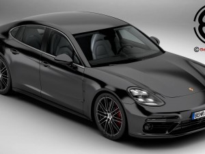 porsche panamera turbo 2017 3D Модель
