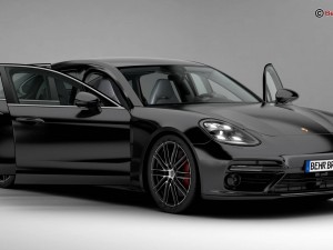 porsche panamera turbo 2017 3D मॉडल
