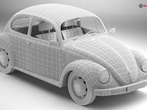 volkswagen beetle 2003 ultima edicion Modello 3D