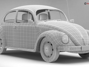 volkswagen beetle 2003 ultima edicion Modello 3D