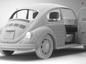 volkswagen beetle 2003 ultima edicion Modello 3D