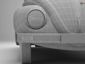 volkswagen beetle 2003 ultima edicion Modello 3D
