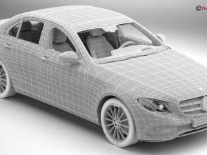 mercedes e class avantgarde 2017 3D 모델