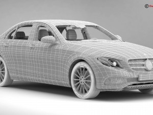 mercedes e class avantgarde 2017 3D 모델
