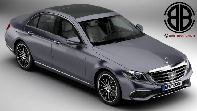 mercedes e class exklusive 2017 3D Model .c4d .max .obj .3ds .fbx .stl .blend 
