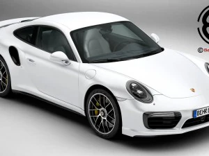 porsche 911 turbo 2017 Modelo 3D