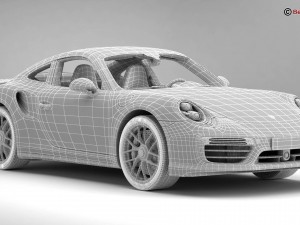 porsche 911 turbo s 2017 Modelo 3D