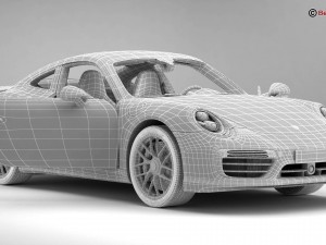porsche 911 turbo s 2017 Modelo 3D