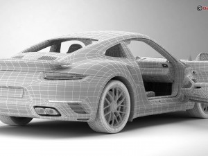 porsche 911 turbo s 2017 Modelo 3D