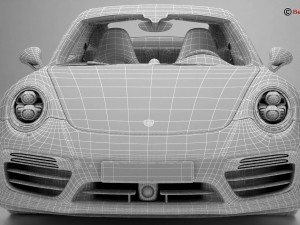 porsche 911 turbo s 2017 Modelo 3D
