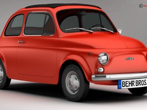 fiat 500 r 3D Model
