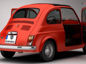 fiat 500 r 3D Model