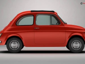 fiat 500 r 3D Model