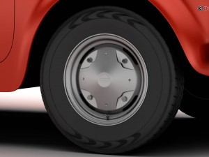 fiat 500 r 3D Model