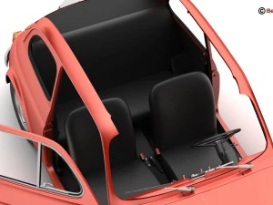 fiat 500 r 3D Model
