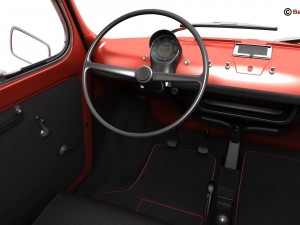fiat 500 r 3D Model