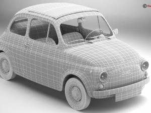 fiat 500 r 3D Model