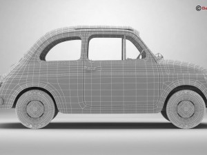 fiat 500 r 3D Model