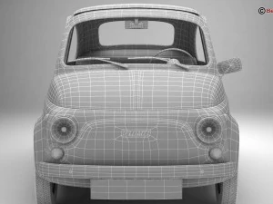 fiat 500 r 3D Model