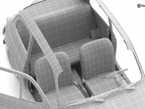 fiat 500 r 3D Model
