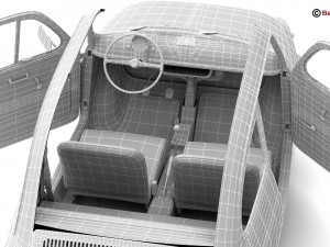 fiat 500 r 3D Model