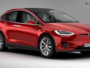 tesla model x 2017 3D Model