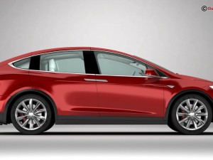 tesla model x 2017 3D Model