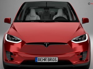 tesla model x 2017 3D Model