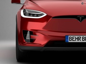 tesla model x 2017 3D Model