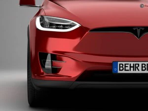 tesla model x 2017 3D Model