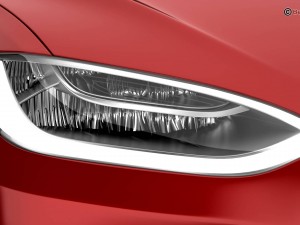 tesla model x 2017 3D Model