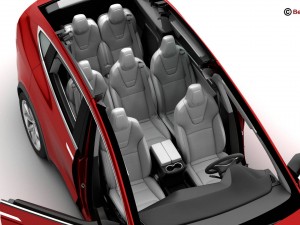tesla model x 2017 3D Model