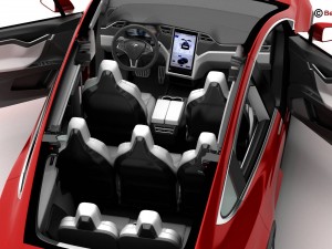 tesla model x 2017 3D Model