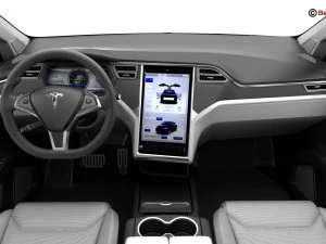 tesla model x 2017 3D Model