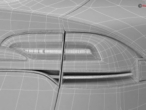 tesla model x 2017 3D Model