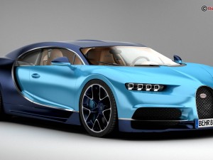 bugatti chiron 2017 Model 3D