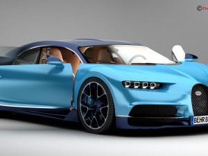 bugatti chiron 2017 Model 3D
