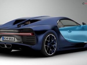 bugatti chiron 2017 Model 3D