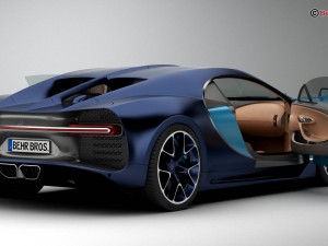 bugatti chiron 2017 Model 3D